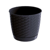Prosperplast Ratolla Round Planter 25x25x21.9cm - Anthracite